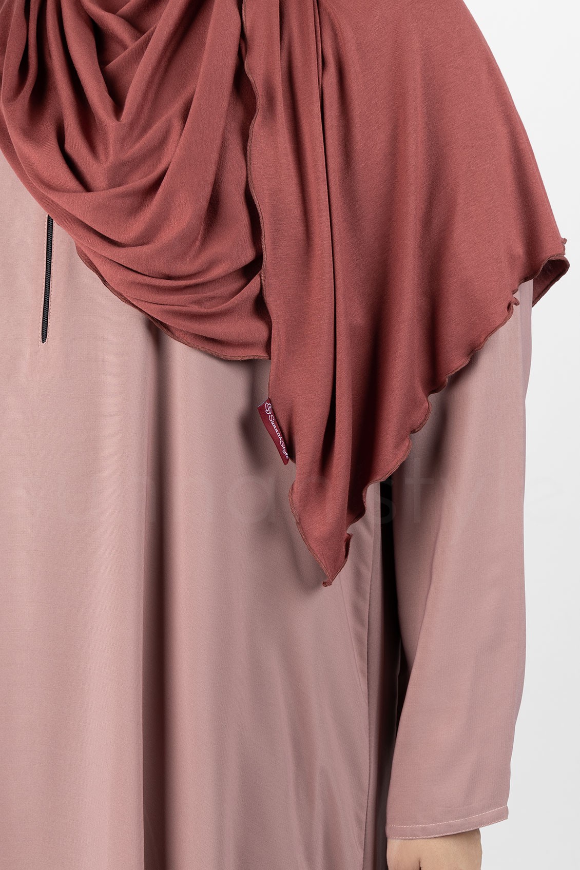 Sunnah Style Plain Closed Abaya Oyster Pink